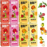 BOB SNAIL JELLY owocowa przekąska MIX SMAKÓW 8 szt ZESTAW