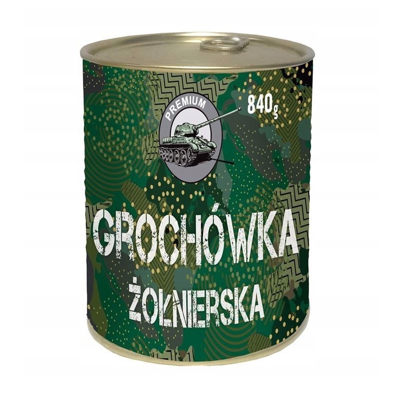 GROCHÓWKA ŻOŁNIERSKA GOTOWE DANIE MIĘSNE W PUSZCE puszka