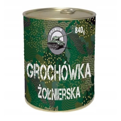GROCHÓWKA ŻOŁNIERSKA GOTOWE DANIE MIĘSNE W PUSZCE puszka