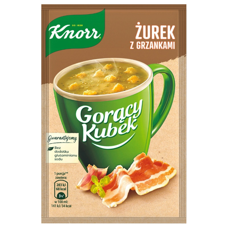 KNORR GORĄCY KUBEK zupa ZESTAW MIX SMAKÓW wszystkie istniejące SMAKI 12szt