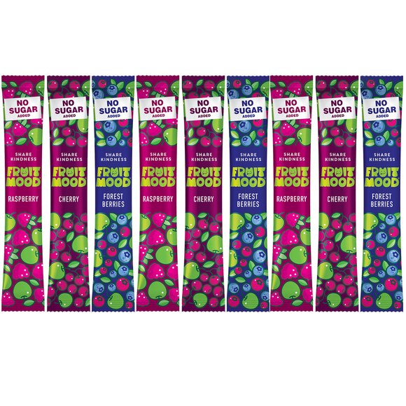 FRUIT MOOD przekąska BEZ DODATKU CUKRU mix smaków LEŚNE