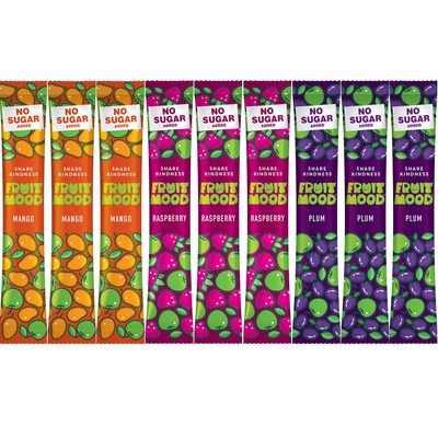 FRUIT MOOD przekąska BEZ DODATKU CUKRU mix smaków MANGO