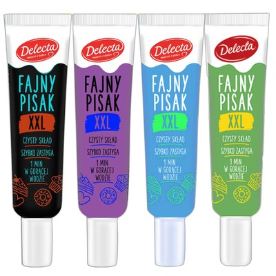 Delecta FAJNY PISAK PISAKI XXL 4 kolory: ZIELONY NIEBIESKI