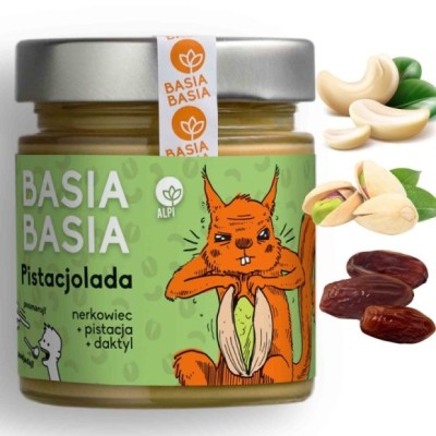 BASIA KREM PISTACJOLADA NATURALNA Nerkowiec Pistacja Daktyl