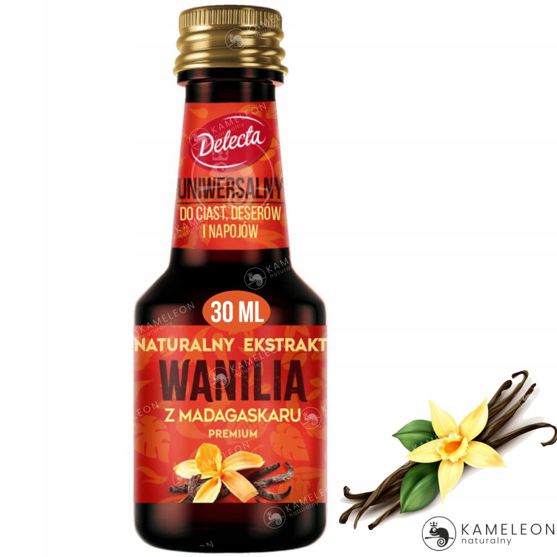 DELECTA Ekstrakt naturalny WANILIA waniliowy 30ml
