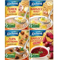 Kucharek ZUPA GRZYBOWA ŻUREK ŚLASKI BARSZCZ BIAŁY i