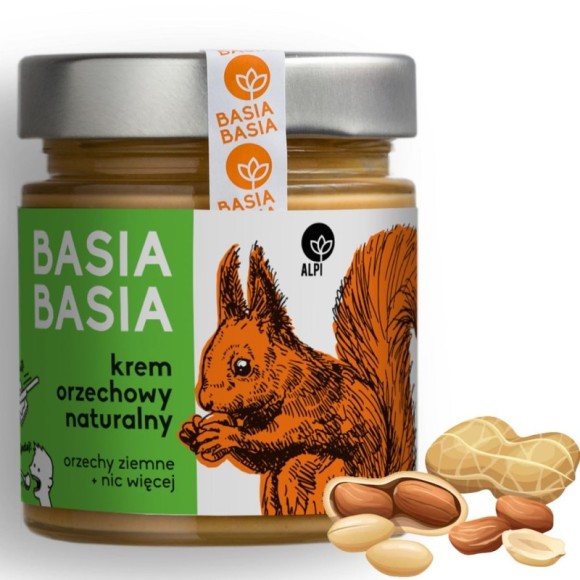 BASIA pasta z orzechów ORZECHOWE NATURALNE 100% ziemne
