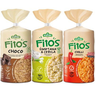 Kupiec FITOS WAFLE smakowe RYŻOWO KUKURYDZIANE i