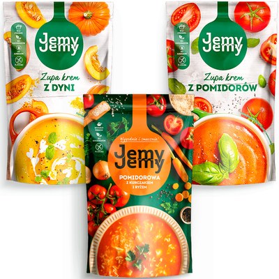 PROFI JEMY KREM Z DYNI KREM Z POMIDORÓW POMIDOROWA ZESTAW