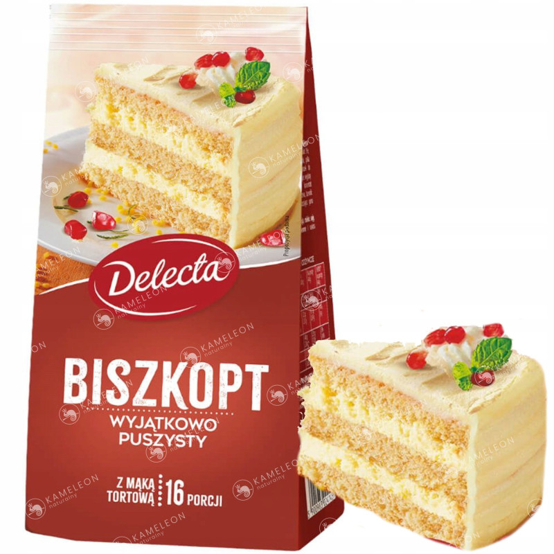 Delecta BISZKOPT WYJĄTKOWO PUSZYSTY na 16 porcji 380g mieszanka
