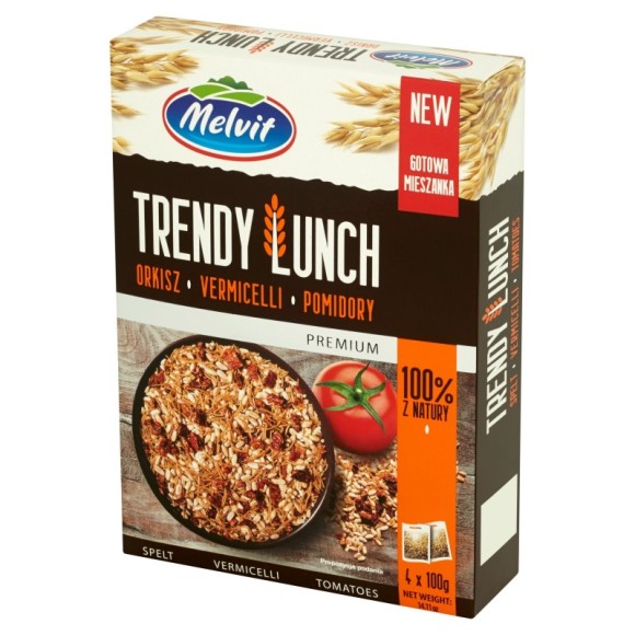 Melvit TRENDY LUNCH ORKISZ Makaron VERMICELLI POMIDORY