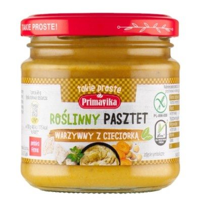 Primavika ROŚLINNY PASZTET WARZYWNY Z CIECIORKĄ bez glutenu