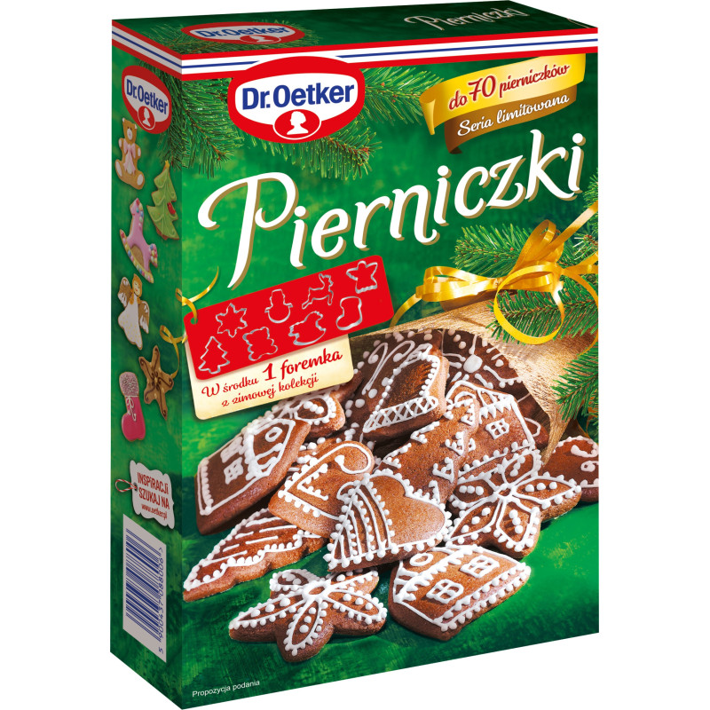 DR.OETKER PIERNICZKI KORZENNE ŚWIĘTA mieszanka do wypieku na 70szt FOREMKA
