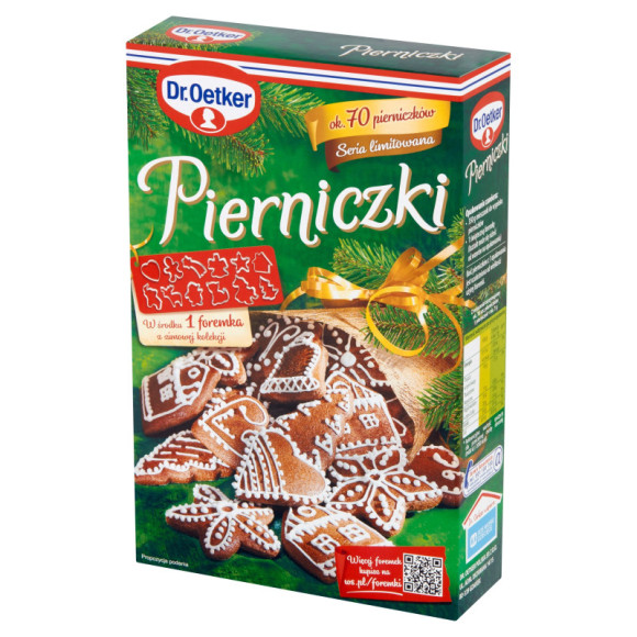 DR.OETKER PIERNICZKI KORZENNE ŚWIĘTA mieszanka do wypieku na 70szt FOREMKA DR.OETKER PIERNICZKI KORZENNE ŚWIĘTA mieszanka do wypieku na 70szt FOREMKA