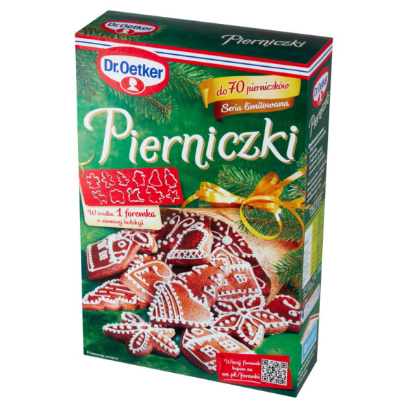 DR.OETKER PIERNICZKI KORZENNE ŚWIĘTA mieszanka do wypieku na 70szt FOREMKA DR.OETKER PIERNICZKI KORZENNE ŚWIĘTA mieszanka do wypieku na 70szt FOREMKA