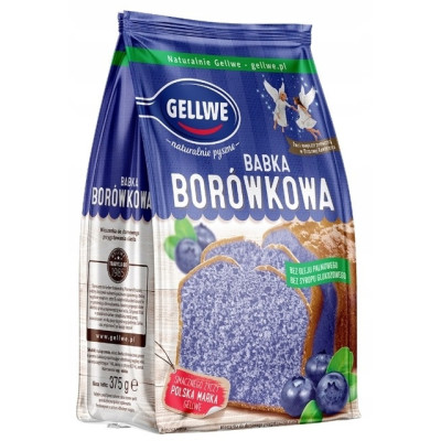 GELLWE ciasto BABKA BORÓWKOWA mieszanka do wypieku 375g