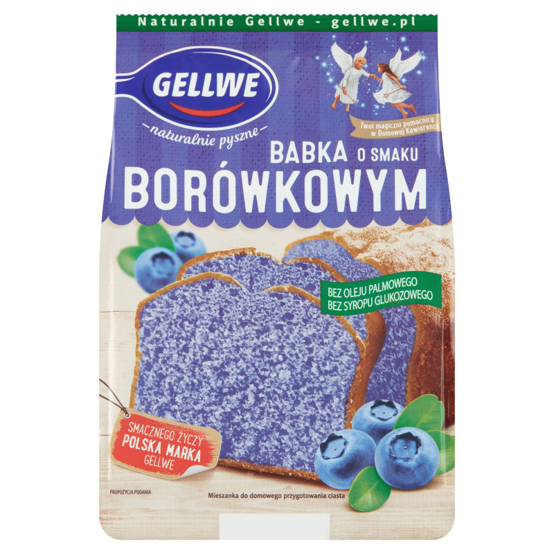 GELLWE ciasto BABKA BORÓWKOWA mieszanka do wypieku 375g