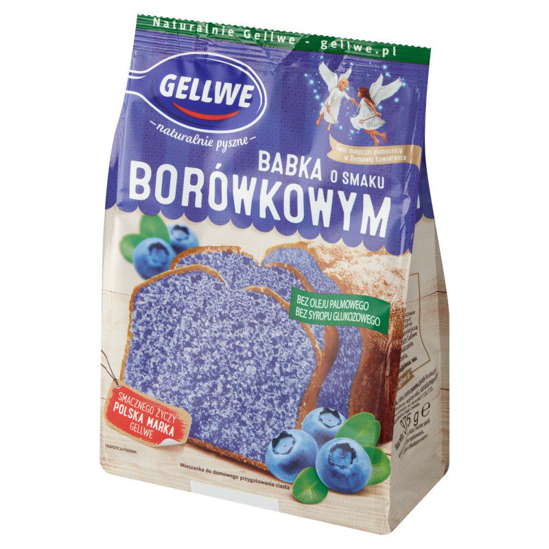 GELLWE ciasto BABKA BORÓWKOWA mieszanka do wypieku 375g