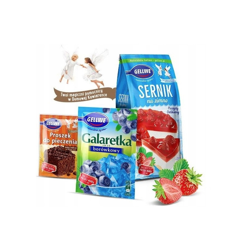 GELLWE ciasto BABKA BORÓWKOWA mieszanka do wypieku 375g