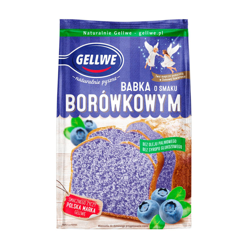 GELLWE ciasto BABKA BORÓWKOWA mieszanka do wypieku 375g