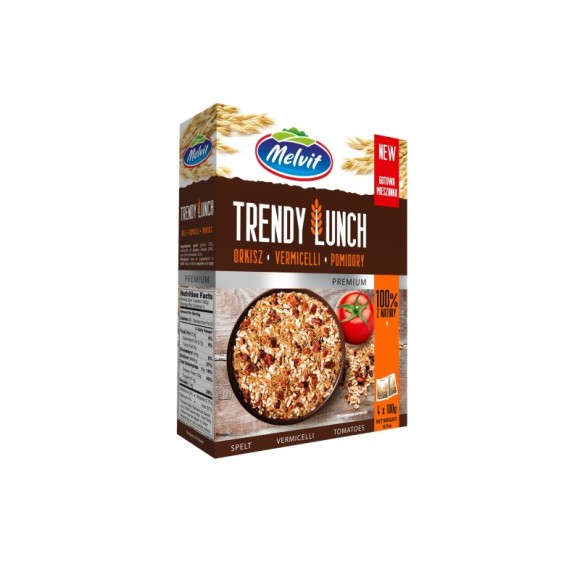 Melvit TRENDY LUNCH ORKISZ Makaron VERMICELLI POMIDORY