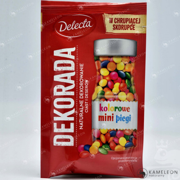 Decorada KOLOROWE MINI PIEGI dekoracja ciast posypka do ciast babeczek 35g Decorada KOLOROWE MINI PIEGI dekoracja ciast posypka do ciast babeczek 35g