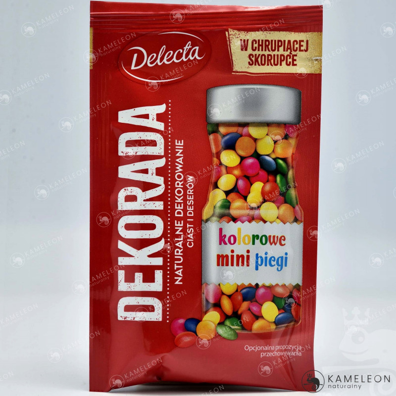 Decorada KOLOROWE MINI PIEGI dekoracja ciast posypka do ciast babeczek 35g