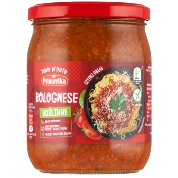 Primavika BOLOGNESE ROŚLINNE 470g gotowe danie