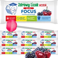 ZDROWY LIZAK BEZ CUKRU UCZEŃ FOCUS NA KONCENTRACJĘ wiśnia