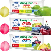 ZDROWY LIZAK BEZ CUKRU UCZEŃ FOCUS ACTIVE CALM 6g 3sztuki