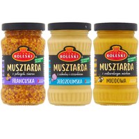 ROLESKI MUSZTARDA mix 3 Smaków x175g aż 525g