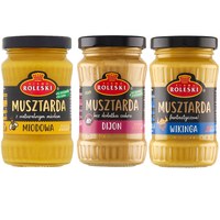 Roleski MUSZTARDA zestaw mix 3 smaków x175g aż 525kg