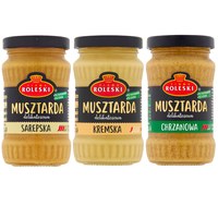 ROLESKI MUSZTARDA mix 3 smaków x175g aż 525g