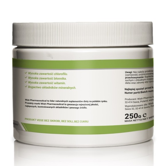 Wish CHLORELLA 500 tabletek 250G pomoc OCZYSZCZENIE