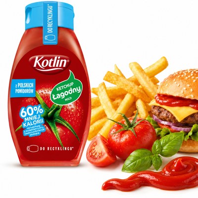 Kotlin KETCHUP ŁAGODNY 60% MNIEJ KALORII 420g
