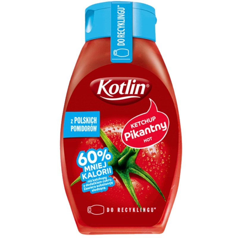 Kotlin KETCHUP PIKANTNY 60% MNIEJ KALORII 420g