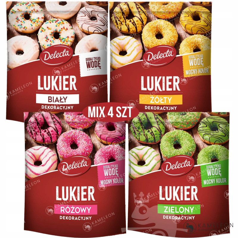 Delecta FAJNY PISAK x7 LUKIER x4 POSYPKA x3 AROMAT X7 ZESTAW DO DEKORACJI
