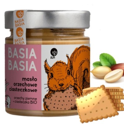 BASIA BASIA Zdrowe pasta orzechowa CIASTECZKOWA orzechy