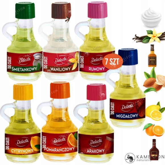 Delecta FAJNY PISAK x7 LUKIER x4 POSYPKA x3 AROMAT X7 ZESTAW DO DEKORACJI Delecta FAJNY PISAK x7 LUKIER x4 POSYPKA x3 AROMAT X7 ZESTAW DO DEKORACJI