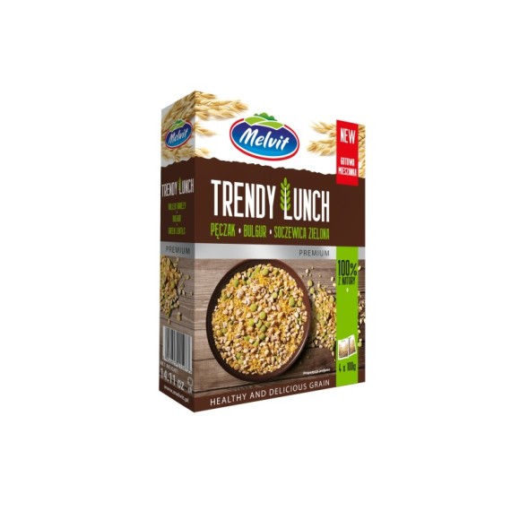 Melvit TRENDY LUNCH Kasza PĘCZAK BULGUR SOCZEWICA ZIELONA