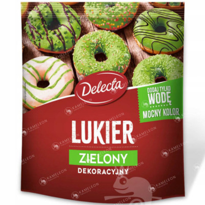 Delecta LUKIER ZIELONY do dekoracji dekorowanie wypieków ciast tortów 80g