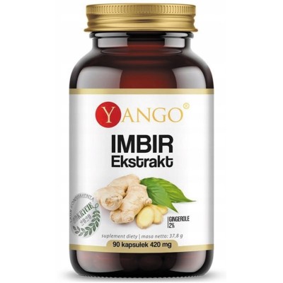 Yango IMBIR EKSTRAKT 510mg 90 kapsułek na 3mce Odporność &