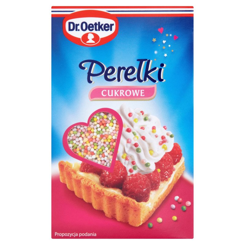 PEREŁKI CUKROWE DEKORACJA do ciast deserów lodów pierniczków 80g DR.OETKER