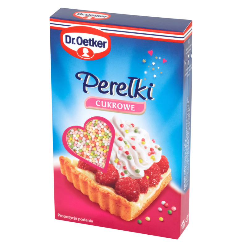 PEREŁKI CUKROWE DEKORACJA do ciast deserów lodów pierniczków 80g DR.OETKER