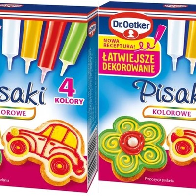 Dr.OETKER PISAKI CUKROWE BIAŁY CZERWONY ZIELONY ŻÓŁTY
