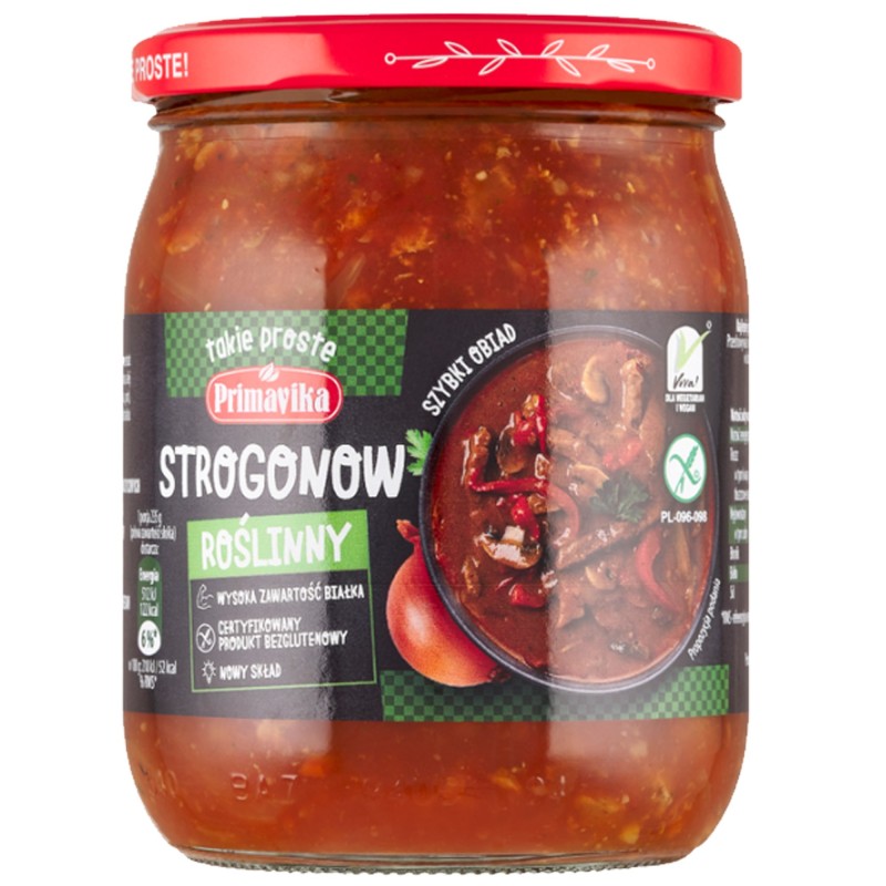 Primavika STROGONOW ROŚLINNY 470g gotowe danie wegańskie