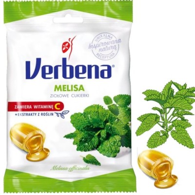 Verbena ZIOŁOWE cukierki MELISA + WITAMINA C - 60g