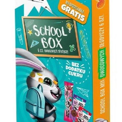 ZESTAW SCHOOL BOX PRZEKĄSKI OWOCOWE I NIESPODZIANKI BUNNY