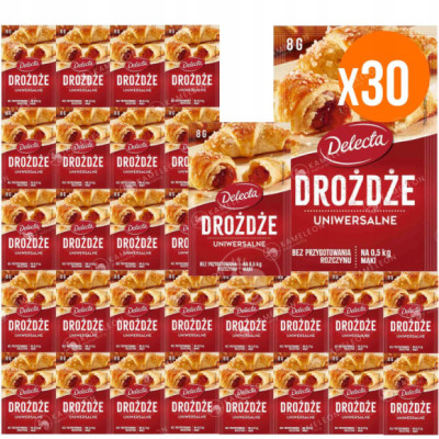 DELECTA DROŻDŻE INSTANT SUSZONE 240g 30 szt.