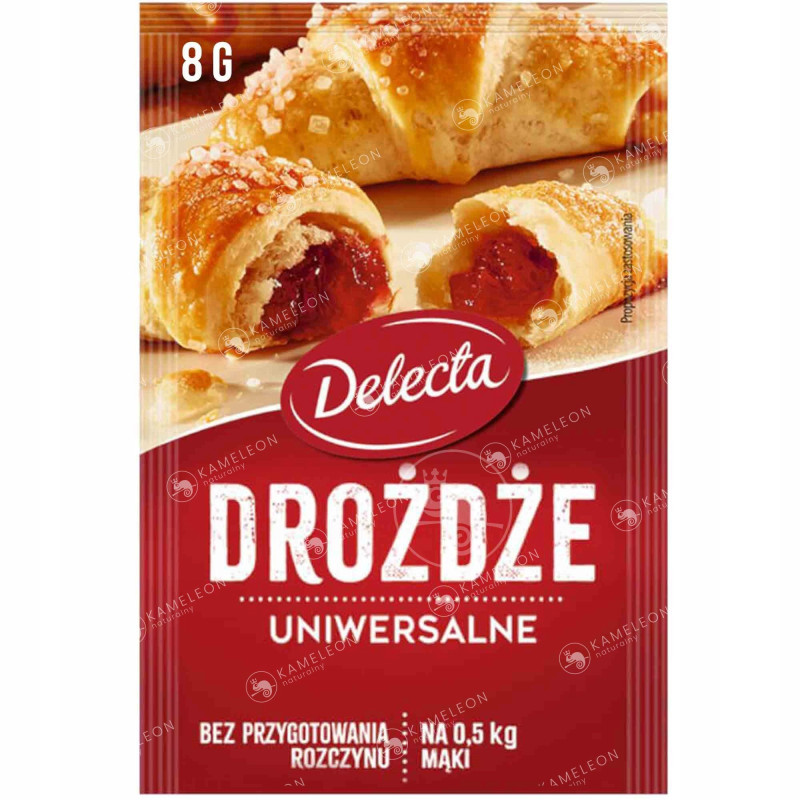 DELECTA DROŻDŻE INSTANT SUSZONE 8g 1szt.
